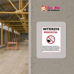 Indicator Pescuit interzis, Sticker autocolant - Img 5