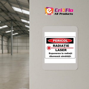 Indicator Placuta expunerea la radiatiile dauneaza sanatatii, Sticker autocolant - Img 3