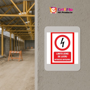 Indicator Placute pentru limita zona de lucru interzis depasirea, Sticker autocolant - Img 5