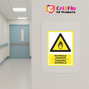 Indicator Placute pentru materiale oxidante oxidizing materials, Sticker autocolant - Img 4
