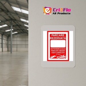 Indicator Placute pentru parcare rezervata personalizata, Sticker autocolant - Img 3