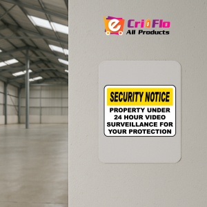 Indicator Property Under Surveillance Sign, Sticker autocolant - Img 3