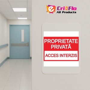 Indicator Proprietati private acces interzis, Sticker autocolant - Img 4