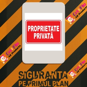 Indicator Proprietati private, Sticker autocolant - Img 2