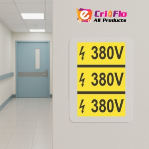 Indicator protectia muncii 30V, Sticker autocolant - Img 5