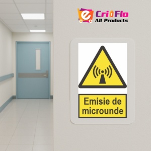 Indicator protectia muncii emisie de microunde, Sticker autocolant - Img 5
