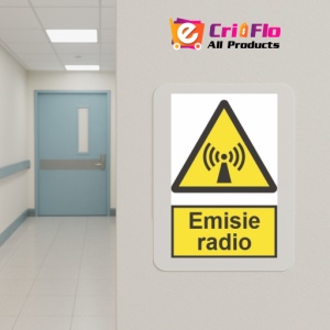 Indicator protectia muncii emisie radio, Sticker autocolant - Img 5