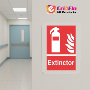 Indicator protectia muncii extinctor, Sticker autocolant - Img 5