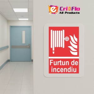Indicator protectia muncii furtun de incendiu, Sticker autocolant - Img 5