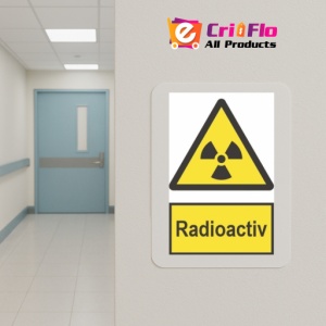 Indicator protectia muncii radioactiv, Sticker autocolant - Img 5