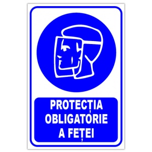 Indicator Protectia obligatorie a fetei, Sticker autocolant