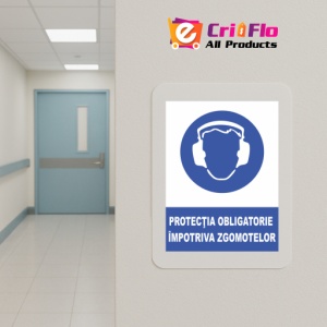 Indicator Protectia obligatorie impotriva zgomotelor, Sticker autocolant - Img 5