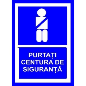 Indicator Purtati centura de siguranta, Sticker autocolant