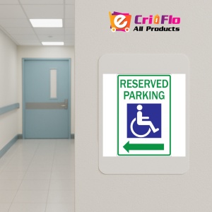Indicator Reserved Handicapped Parking Sign, Sticker autocolant - Img 4