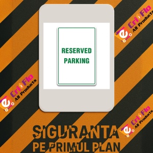 Indicator RESERVED PARKING SIGNS, Sticker autocolant - Img 2