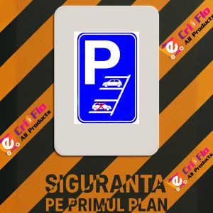 Indicator Reverse parking only sign, Sticker autocolant - Img 2
