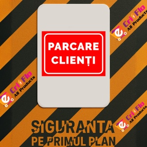 Indicator Rosu parcare clienti, Sticker autocolant - Img 2