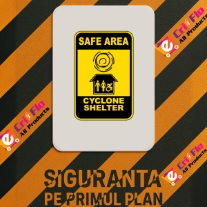 Indicator Safe Area Sign, Sticker autocolant - Img 2