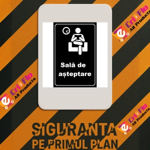Indicator Sala de asteptare, Sticker autocolant - Img 2