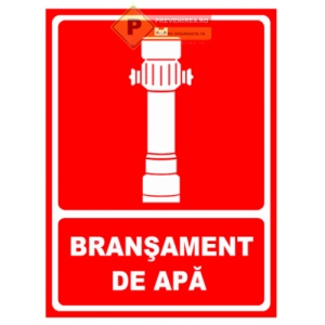 Indicator Semn bransament de apa, Sticker autocolant