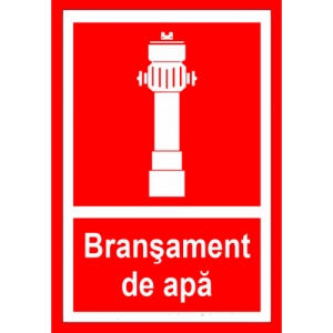 Indicator Semn de bransament de apa, Sticker autocolant