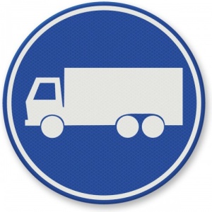 Indicator Semn de circulatie pentru benzi de autobuze si camioane, Sticker autocolant