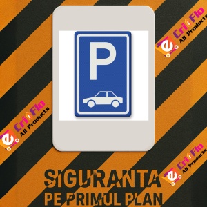 Indicator Semn de circulatie pentru parcare, Sticker autocolant - Img 3