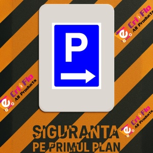 Indicator Semn de parcare cu sageata in dreapta, Sticker autocolant - Img 3