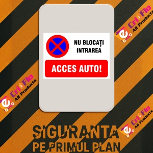 Indicator Semn de parcare nu blocati intrarea acces auto, Sticker autocolant - Img 3