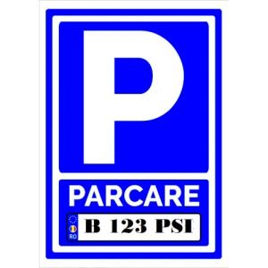 Indicator Semn de parcare personalizat, Sticker autocolant