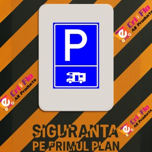 Indicator Semn de parcare rulote, Sticker autocolant - Img 3
