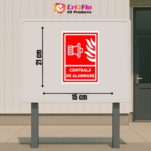 Indicator Semn pentru centrale de alarma, Sticker autocolant - Img 2