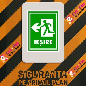 Indicator Semn pentru iesire cu directia stanga, Sticker autocolant - Img 3