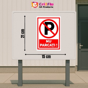 Indicator Semn pentru interzicere nu parcati, Sticker autocolant - Img 2