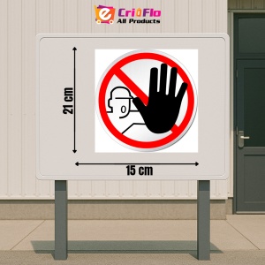 Indicator Semn pentru interzicerea persoanelor, Sticker autocolant - Img 2