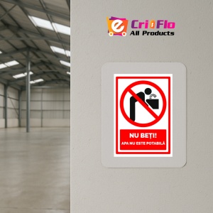 Indicator Semn pentru nu beti apa nu este potabila, Sticker autocolant - Img 4