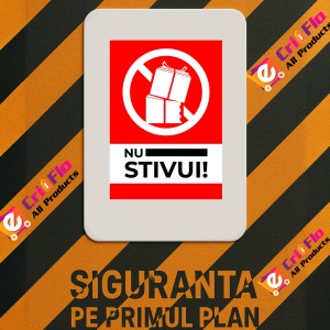 Indicator Semn pentru nu stivui, Sticker autocolant - Img 3