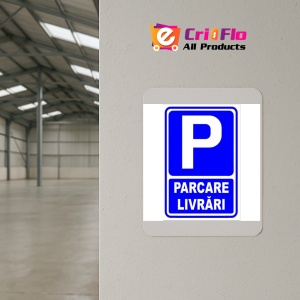 Indicator Semn pentru parcare livrari, Sticker autocolant - Img 4