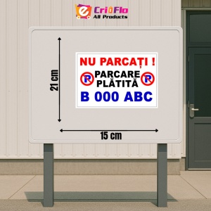 Indicator Semn pentru parcare nu parcati parcarea platita, Sticker autocolant - Img 2