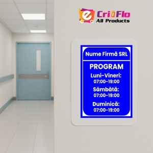 Indicator Semn personalizat pentru program, Sticker autocolant - Img 5