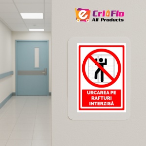 Indicator Semn urcarea pe rafturi interzisa, Sticker autocolant - Img 5