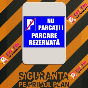 Indicator Semne de parcare nu parcati parcare rezervata, Sticker autocolant - Img 3