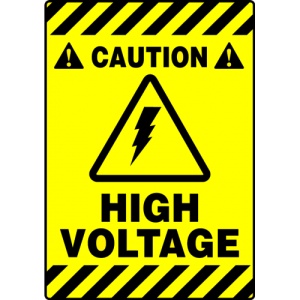 Indicator Sign caution high voltage, Sticker autocolant