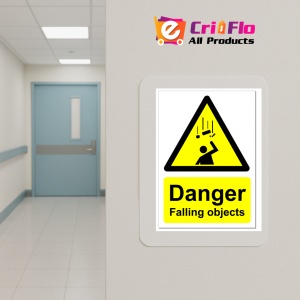 Indicator Sign danger falling objects, Sticker autocolant - Img 5