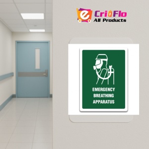 Indicator SIGN EMERGENCY BREATHING APPARATUS, Sticker autocolant - Img 5