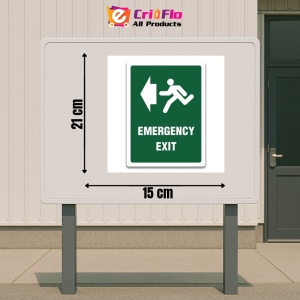 Indicator SIGN EMERGENCY EXIT LEFT, Sticker autocolant - Img 2