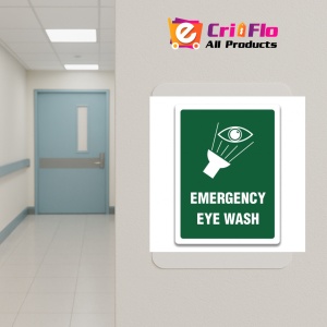 Indicator SIGN EMERGENCY EYE WASH, Sticker autocolant - Img 5