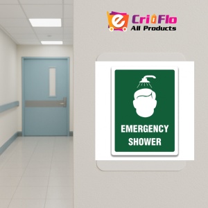 Indicator SIGN EMERGENCY SHOWER, Sticker autocolant - Img 5