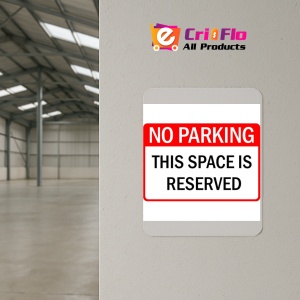 Indicator Sign no parking this space is reserved, Sticker autocolant - Img 4