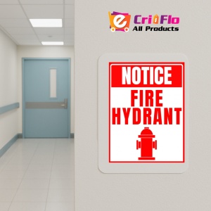 Indicator Sign notice fire hydrant, Sticker autocolant - Img 5